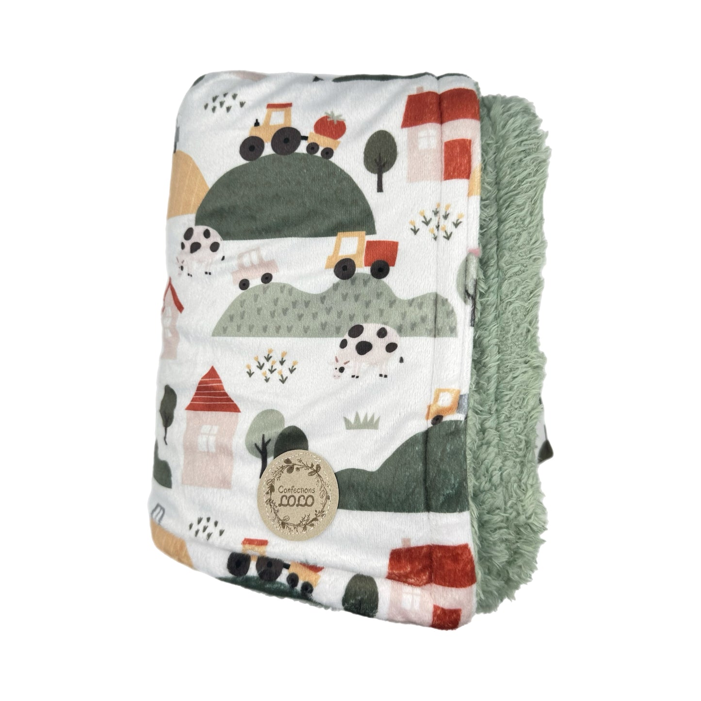 Doudou ferme et colline (grand)