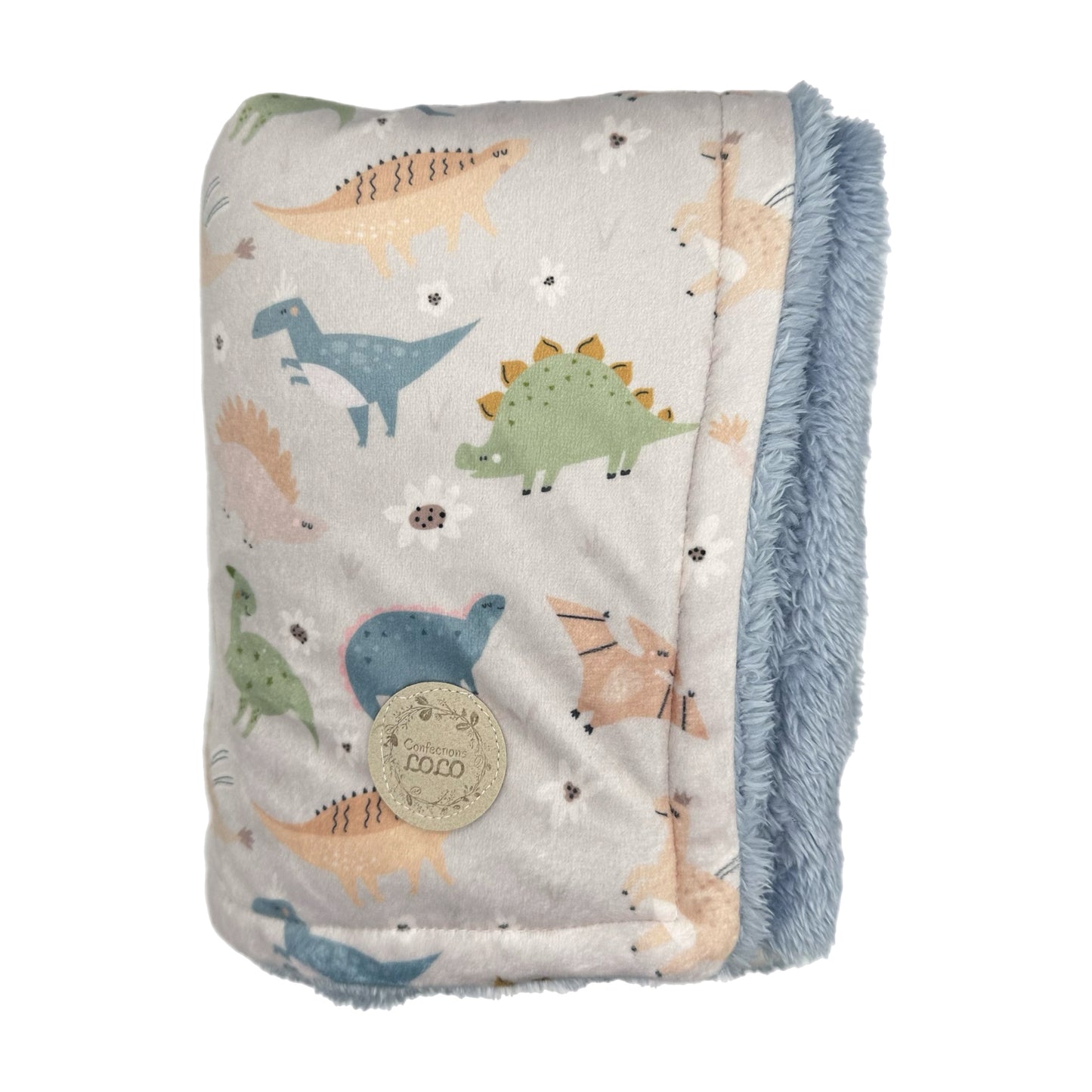 Doudou dinosaure pastel (grand)