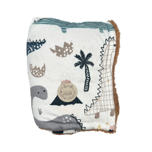 Doudou dinosaure bleu (grand)