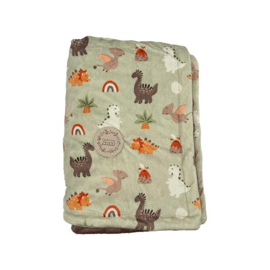 Doudou dinosaure vert