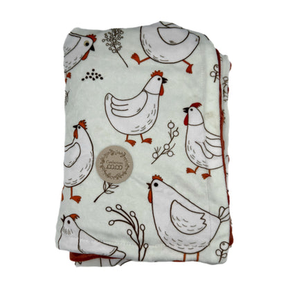 Doudou poule d'automne