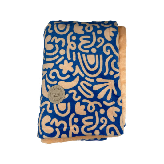 Doudou abstraite bleue