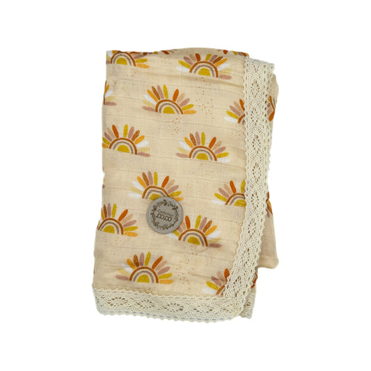 Mousseline coucher de soleil boho (grand)