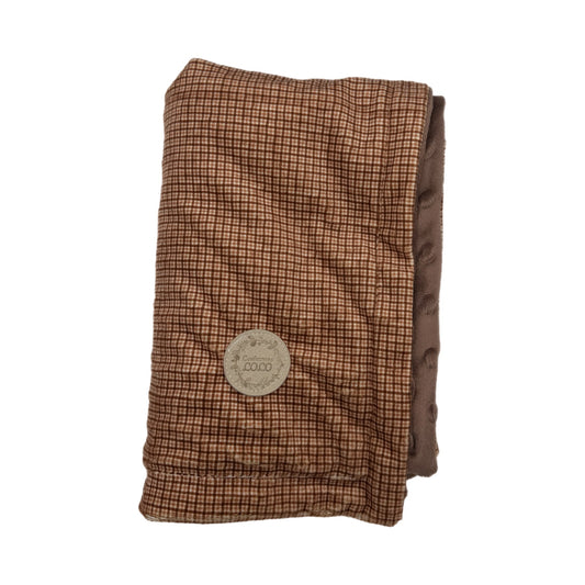 Doudou carreauté brun (grand)