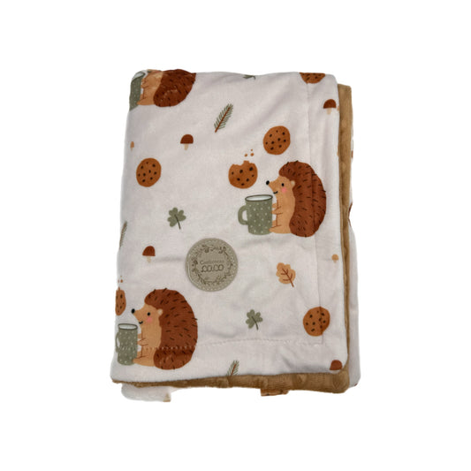 Doudou hérisson et biscuit