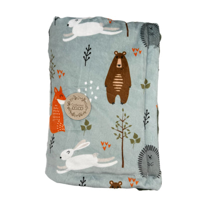Doudou animaux bleu