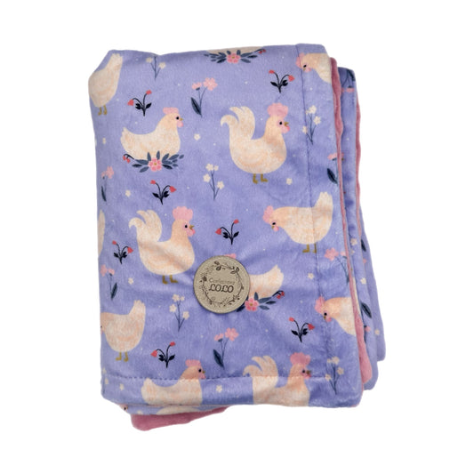 Doudou poulette violette (grand)