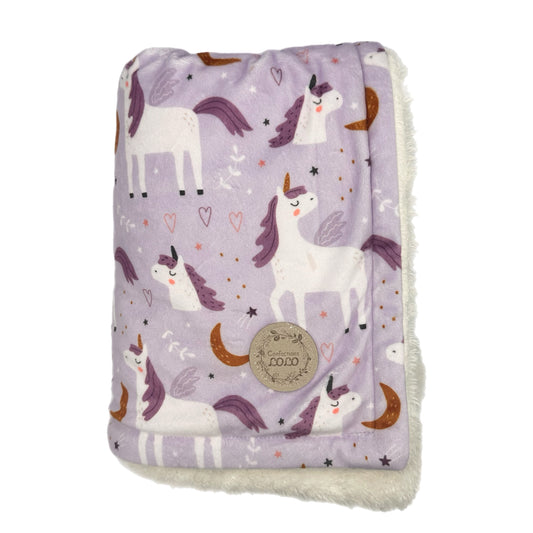Doudou licorne mauve (grand)